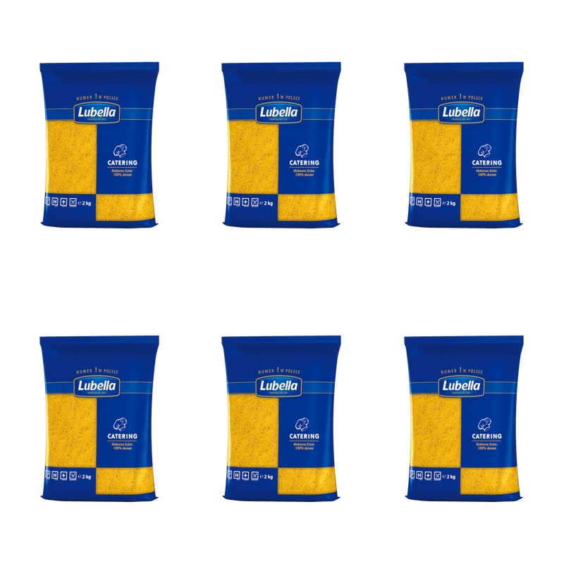Lubella Catering Makaron nitki cięte 2 kg X6